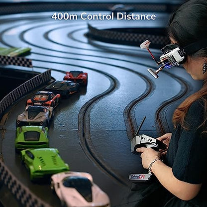 Radiolink RC6GS V3 7 Channels RC Transmitter and R7FG&R4FGM Gyro Receiver, 2.4GHz 600m RC Remote, Voltage Telemetry RC Controller and Receiver kit for Remote Control Car, Boats