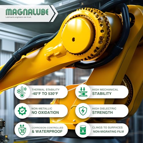 Magnalube-G General All Purpose Grease - Waterproof, Corrosion Resistant PTFE Lubricant for Bearings and Axles to Fishing Rods - 14.5oz Multi-Purpose Canister Tube for Grease Gun - 8 Pack - size: 8
