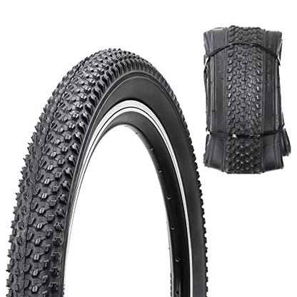 Hycline Mountain Bike Tire: 20/24/26/27.5-inch Folding Replacement High-Performance Wear-Resistant Bicycle Tires for MTB Off-Road Bike - size: 20x2.125 30TPI, style: Qty 1 Tire