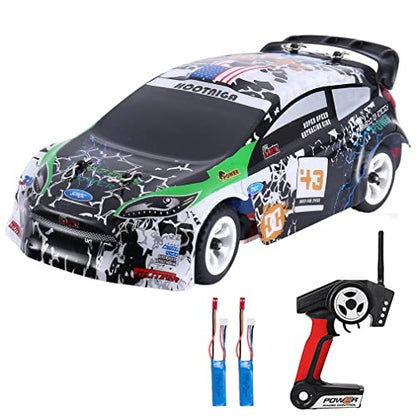 GoolRC WLtoys K989 RC Drift Car, 1:28 Scale 4WD 30KM/H High Speed Electric Drifting Car RTR with Metal Chassis and 2 Batteries for Adults