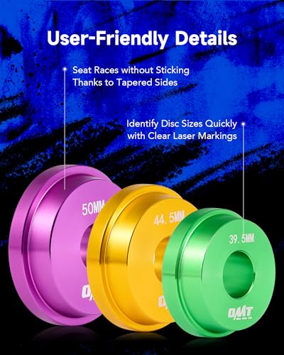 OMT Bearing Press Kit, 10pc Bearing Race and Seal Driver Set | Seal Installer Bearing Driver Kit for Bearing Installation with Seal Driver and 9 Bearing Adapters - style: Large