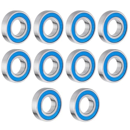 RC Ball Bearings Rubber Sealed for Traxxas Arrma Axial Losi Redcat Racing HSP WLtoys RC Cars Trucks Buggy Crawler, Set of 10 (12x24x6mm 6901-2RS) - size: 12x24x6mm 6901-2RS