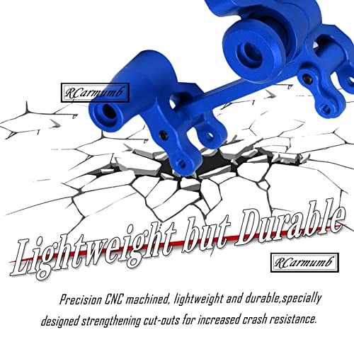RC Upgrades Part Steering Bellcranks for 1/10 WideMaxx Maxx,Aluminum Servo Saver Draglink Hops Up Set for RC Model #89086-4,#89076-4,Replace #8946,Navy Blue - color: Navy Blue