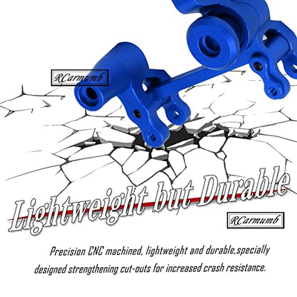 RC Upgrades Part Steering Bellcranks for 1/10 WideMaxx Maxx,Aluminum Servo Saver Draglink Hops Up Set for RC Model #89086-4,#89076-4,Replace #8946,Navy Blue - color: Navy Blue