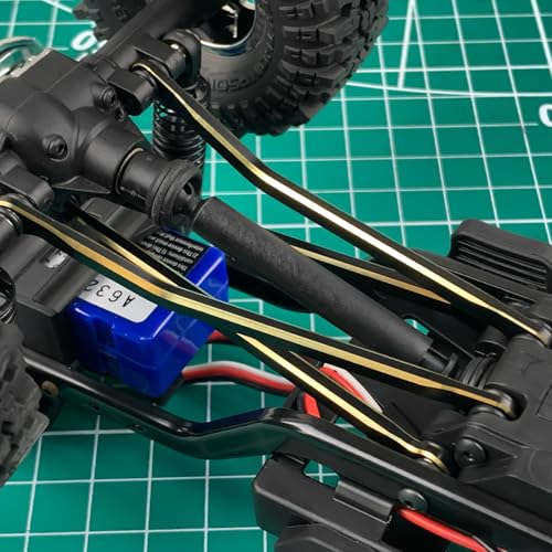 LGS High Clearance Link Set for Tra-xxas 1/18 TRX4M High Trail K10 F150 | 1: 18 RC Crawler Brass Coating Linkage Deadbolt Links Upgrade Parts
