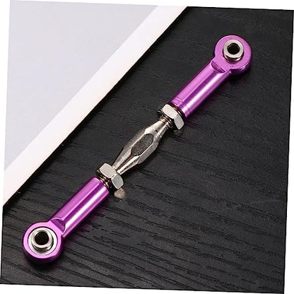 Toddmomy 6pcs Aluminum Turnbuckle Rod Linkage for Rc Cars Rc Car Parts Aluminum Rods for Upgrades Crawler Accessories - color: Purple