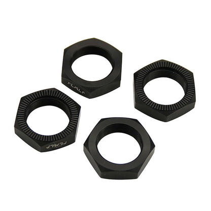 FLMLF 24mm RC Car Wheel Nuts 4-Piece Set (Black) | for 1/5 HPI ROFUN BAHA ROVAN KM Baja 5B 5T 5SC Truck Parts - color: Black