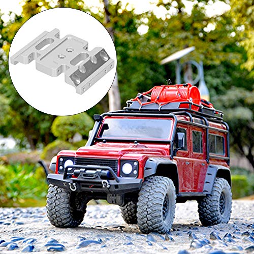 313mm Wheelbase Gearbox Chassis Frame, 1/10 RC Car Metal Upgrade Accessory, Aluminum Alloy Lightweight Base Support Plate with Anodized Finish for Remote Control Vehicles (Silver) - color: Silver
