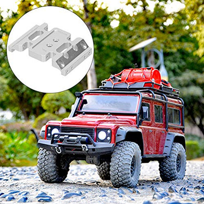 313mm Wheelbase Gearbox Chassis Frame, 1/10 RC Car Metal Upgrade Accessory, Aluminum Alloy Lightweight Base Support Plate with Anodized Finish for Remote Control Vehicles (Silver) - color: Silver