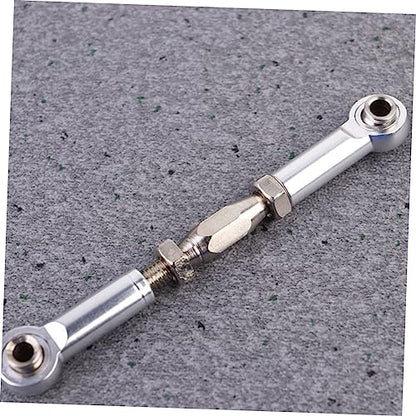 Vaguelly 6pcs Rc Car Rod Linkage Aluminum Turnbuckles for Scale Vehicles Easy to Install Adjust - color: Silver