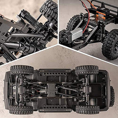 Fms FCX18S 1/18 Land Cruiser LC80 S RC Rock Crawler Scale Katana Toyota RC Car 2.4Ghz 4WD Off-Road Waterproof RC Trucks Vehicle RTR All Terrains Hobby Grade Climbing Car for Boys Adults