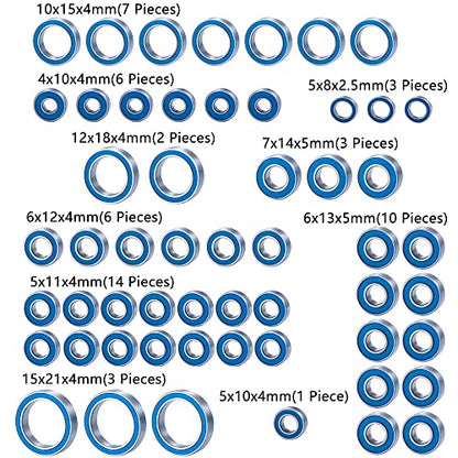 1set/55pcs RC Car Bearing Kit Front&Rear Axle Carrier Kit for TRX6 1/10th RC Crawler Car Upgrades