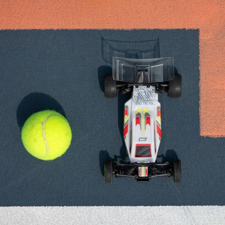Helidirect Losi RC Car Micro-B 2WD Brushed Mini RC Buggy 1/24 Scale RTR Assemble Kit - Remote Control Car, RC Cars, Micro Racing RC Buggy 1/24 Scale (White - LOS00007T1) - color: White - Los00007t1