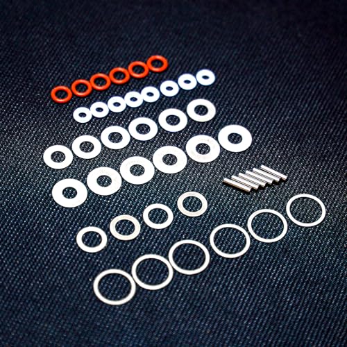 Gearbox Adjustment Shim& Differential Shim&Bearing Steel Pins for Arrma 6S | Seal Ring Kit for 1/8 Kraton v6/Notorious v6 1/7 Big Rock/Mojave EXB,Repair Kit, Rebuild Kit, Maintenance Kit, Service Pack