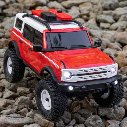 Axial 1/24 SCX24 F Bronco 4X4 RTR Brushed Rock Crawler (Battery & Charger Included) - Remote Control Car, RC Cars, RC Rock Crawler 4WD RTR 1/24 Scale for Adult (Red (AXI00006V2T6)) - color: Red (Axi00006v2t6)