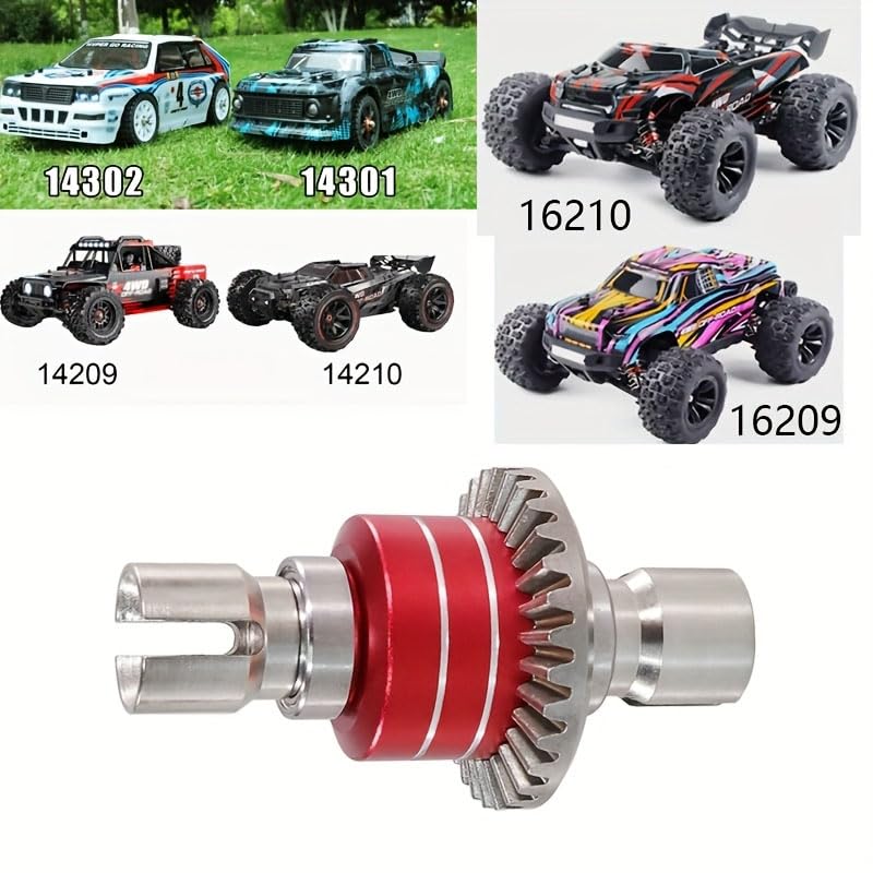 MJX Remote Control Vehicle Differential Gears 14303 14304 Front and Rear Universal Differential Gears Upgrade Spare Parts RC Vehicle Differentials for Hyper GO H16BM All 1/14 1/16 Scale