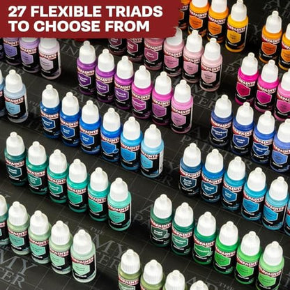 The Army Painter, Warpaints Flexible Triad Plus+: Deep Greens 7x18ml | Colori acrilici hobby di qualità miniatura, per Dungeons and Dragons (DnD) e Warhammer - color: Deep Greens