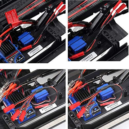 8Pcs JST Plug Y Splitter,JST to JR Male Female Wire Adapter JST Y-Harness Connectors Parallel Extension Cable Compatible with RC Car Traxxas TRX-4 RC Crawler ESC Battery Cooling Fan Led Lights