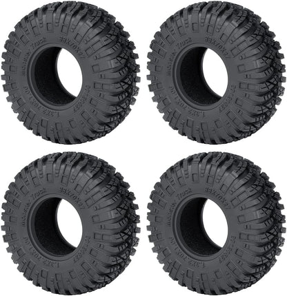 MORLORDY 4Pcs 1.3" Tires - 70mm High Rebound Rubber Tires with Foam Inserts for 1/18 1/24 Micro Crawlera TRX4M SCX24 Upgrade Parts, Style B - color: Style B