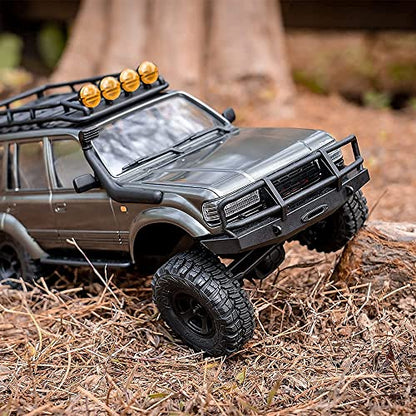 Fms FCX18S 1/18 Land Cruiser LC80 S RC Rock Crawler Scale Katana Toyota RC Car 2.4Ghz 4WD Off-Road Waterproof RC Trucks Vehicle RTR All Terrains Hobby Grade Climbing Car for Boys Adults