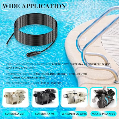 356324 Z Cable for SuperFlo VS/VST & WhisperFlo VS/VST to Automation 25' Cable 8 Conductor Digital Input Communication Cable RS-485