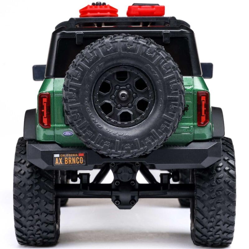 Axial 1/24 SCX24 F Bronco 4X4 RTR Brushed Rock Crawler (Battery & Charger Included) - Remote Control Car, RC Cars, RC Rock Crawler 4WD RTR 1/24 Scale for Adult (Green (AXI00006V2T5)) - color: Green (Axi00006v2t5)