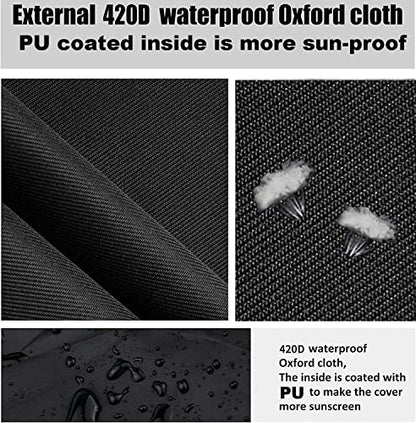 Tire Covers for Storage Large Tire Storage Bags Waterproof for Outdoor Indoor Update (Holding 4 Tires Up, Diameter 33")