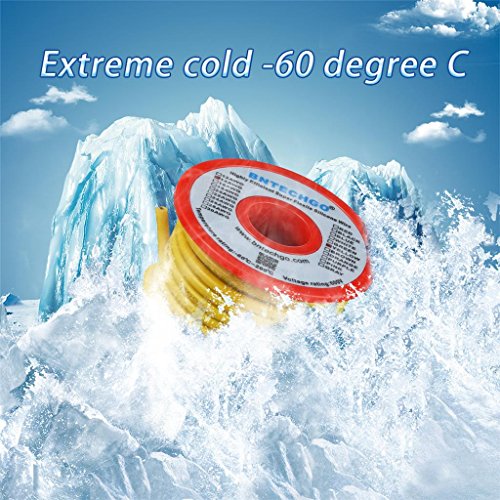 BNTECHGO 14 Gauge Silicone Wire Yellow 40ft Stranded Tinned Copper Wire | Flexible 14 AWG Stranded Wire Silicone Rubber Insulation For RC Models, Drone, Robot, Battery, EV Charger, 3D Printer, DIY - color: Yellow, size: silicone wire 40ft
