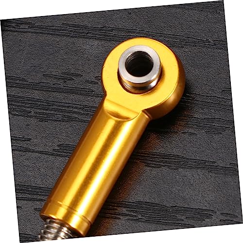 6pcs Rc Car Rod Linkage Aluminum Turnbuckle Rods CNC Milled Made of Metal for Rc Truck Buggy - color: Yellow