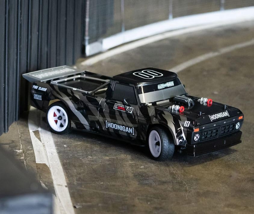 Flybar Hoonigan, Hoonitruck Remote Control Car for Kids – RC Car, RC Cars, Race Car, 3.7V, 2.4 GHz, Detailed Replica Design, USB Rechargeable Battery Included, 1:16 Scale, 150 ft Range, 6 Mph - size: 1:16, style: Hoonitruck