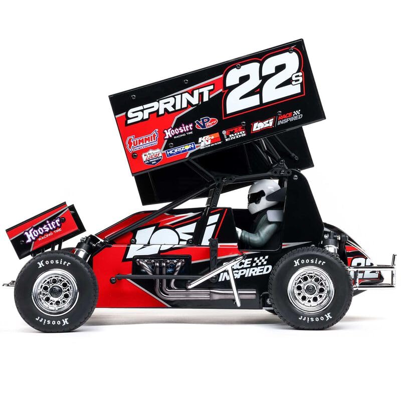 Helidirect Losi 22S Sprint 2WD Brushless Remote Control Car, Outdoor RC Racing Car, RC Buggy 2 Wheel Drive 1/10 Scale RTR (Battery & Charger Included) for Adults - color: Red (Battery & Charger Included)