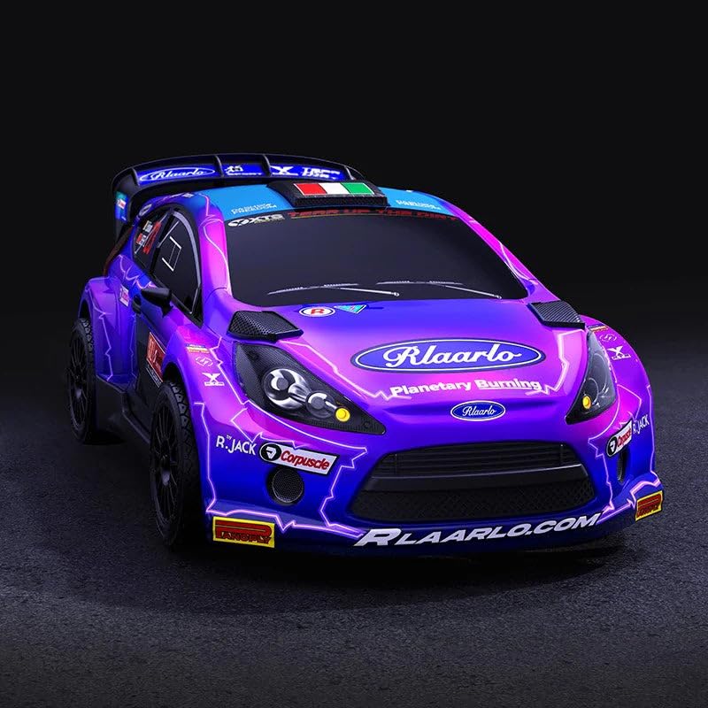 Rlaarlo Purple XTS Rally 1.2mm PC Car Body for XTS-F10 RC Rally Car – Pre-Painted Purple Polycarbonate Body Shell - color: Purple