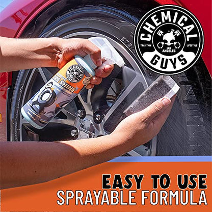 Chemical Guys, Tire Kicker Extra Glossy Tire Shine for Rubber & Trim, 16 oz | Sprayable dressing revives a deep wet look on tires, trim and bumpers, dries to the touch with no greasy sling - size: 16 Fl Oz, style: 2 Pack