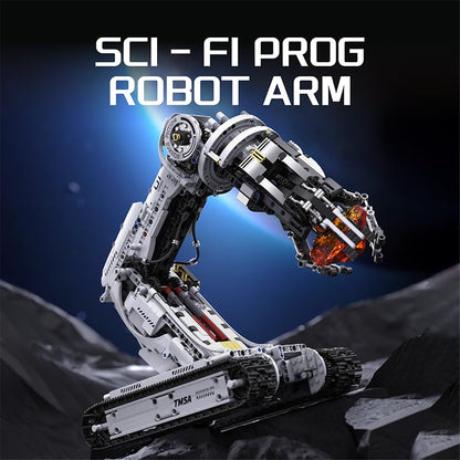UNCLE BRICK Technical Tracked Robot Arm Building Block Kits,STEM Educational Toys,Upgraded Version Remote & APP Controlled,Set for Boys and Girls 8-14,Technical Robotic Arm Set for Adult(1468Pcs)