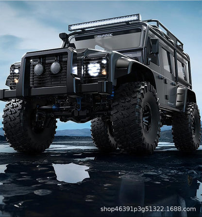 2.2 inch RC Crawler Tires and Beadlock Wheels Rims OD 5.35'' 1:10 Soft Rubber Mud All Terrain Tyres for 1/10 1/8 Rock Crawler Car Traxxas TRX4 Axial SCX10 II RC4WD CC01 Gen8 (Silver) - color: Silver