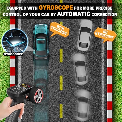 1/43 Mini RC Drift Car with Gyroscope, 4WD Full Proportional RC Car, 2.4GHZ Hobby Grade Remote Control Cars, RTR Model Vehicle, 20+KM/H High Speed for Hobbyists Kids Adults (Maroon) - color: Maroon