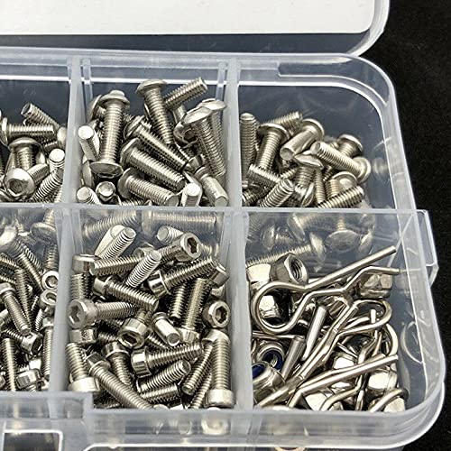 387 PCS Stainless Steel Screws Set for Traxxas TRX-4 1/10 RC Car Spare Part Accessory