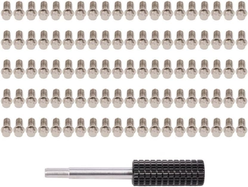 100pcs M2 M3 Steel Scale Beadlock Ring Screws 1.9 2.2 Wheel Rims for 1/10 RC Crawler Car TRX4 Axial SCX10 AXI03007 VS4-10 LCG (M2 8mm)