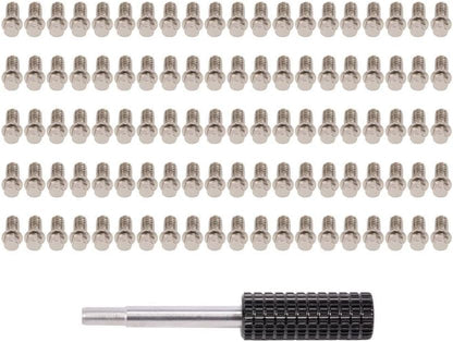 100pcs M2 M3 Steel Scale Beadlock Ring Screws 1.9 2.2 Wheel Rims for 1/10 RC Crawler Car TRX4 Axial SCX10 AXI03007 VS4-10 LCG (M2 8mm)