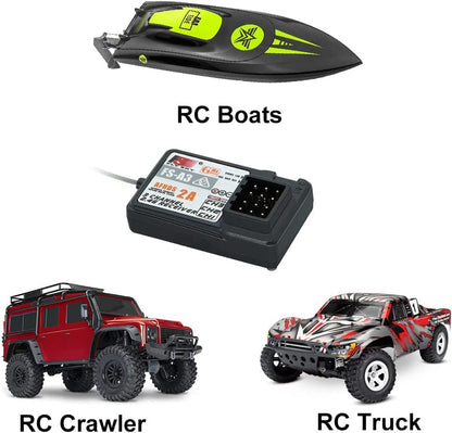 Flysky FS-A3 3CH Receiver 2.4G for FS-GT5 GT2E GT2F GT2G iT3B iT3C, 2PCS - size: 2 Pcs