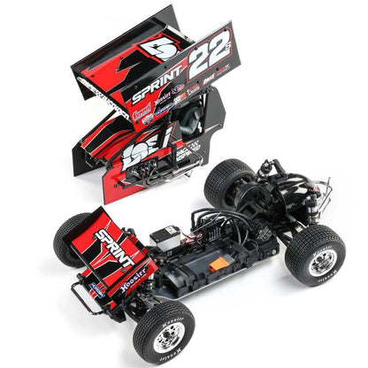 Helidirect Losi 22S Sprint 2WD Brushless Remote Control Car, Outdoor RC Racing Car, RC Buggy 2 Wheel Drive 1/10 Scale RTR (Battery & Charger Included) for Adults - color: Red (Battery & Charger Included)