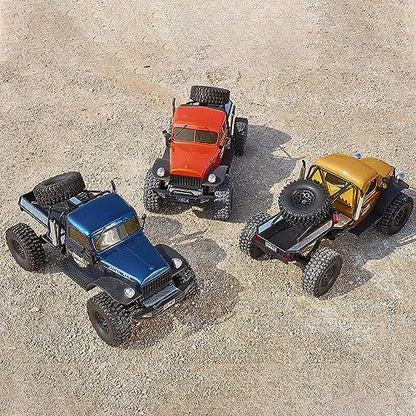 BEEZRC RocHobby 1/10 Atlas RC Crawler, 4WD with Lighting, 2.4GHz RC Rock Truck, Off Road Hobby Grade, Remote Control Car for Adults, Need to Complete with Battery (Yellow) - color: Yellow