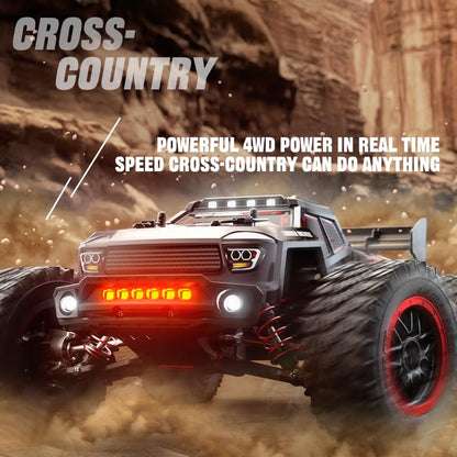 Levodan 49+mph Brushless Fast RC Car Adults, 1/16 2.4Ghz Waterproof Remote Control Car All-Terrain Crawler, 4 WD Offroad Truggy, 3 Batteries, Red, SG316MAX - color: 3 Batties(red)