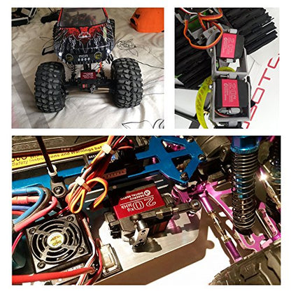 Pack of 4 DS3218 Digital RC Servo Motor 20KG High Torque Full Metal Gear Waterproof for Baja Cars Robot DIY 270° - size: 20kg x 4PCS(270°)