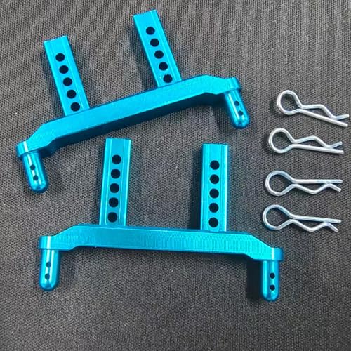 2 Pieces of 1/16 Scale RC Body Post Mounting Kit, Replacement Body Shell for Model 16101 16103, Modified DIY, Blue - color: Blue