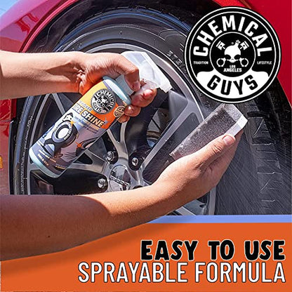 Chemical Guys, Tire Kicker Extra Glossy Tire Shine for Rubber & Trim, 16 oz | Sprayable dressing revives a deep wet look on tires, trim and bumpers, dries to the touch with no greasy sling - size: 16 Fl Oz (Pack of 1), style: Only
