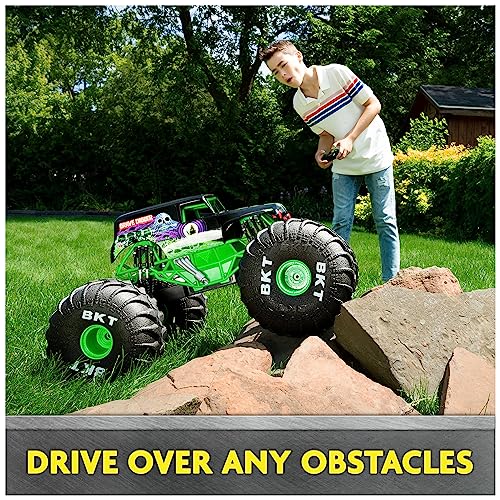 Monster Jam, Official Mega Grave Digger All-Terrain Remote Control Monster Truck, Over 2 Ft. Tall, 1:6 Scale, Kids Toys for Boys and Girls Ages 4 and Up | Over 2-Ft Long, All-Terrain RC Truck for Hero-Sized Stunts, Oversized Tires & Advanced Suspension, G