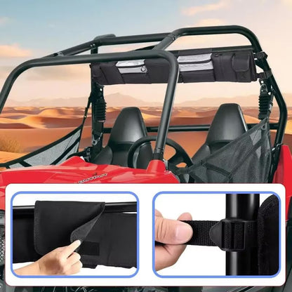 Heavy Duty Roll Bar Storage Bag for Can-Am Maverick X3 X RC Turbo RR | Thickened Roll Bar Pocket Sun Protection Roll Cage Organizer for Off Road Trip Heavy Duty Oxford Fabric Storage Pouch ﻿