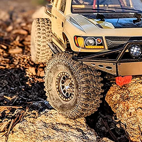 INJORA 1.9" Rubber Rocks Tires for 1:10 RC Rock Crawler Axial SCX10 90046 AXI03007 D90 D110 TF2 Traxxas TRX-4