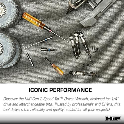 MIP 1.5mm Metric RC 1/4" Hex Bit 9207S – Hex Head Allen Wrench Drill Tools and Tool Bits for Screwdrivers, Electric Screwguns, and Power Drills For RC Cars - Made in USA - size: 1.5mm - Hex
